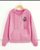 zipper pocket flower